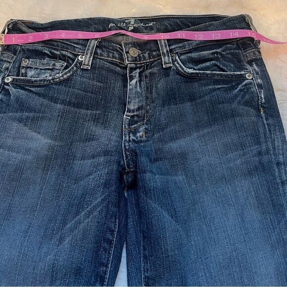 7 for all mankind cropped flare jeans size 27 - Picture 9 of 10